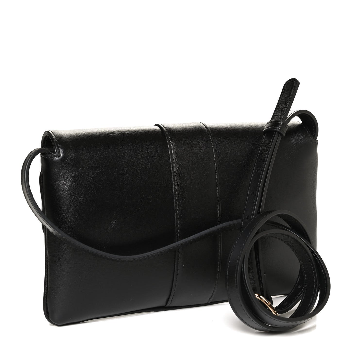 Vitello Palmellato Lux Small Arli Flap Shoulder Bag Black