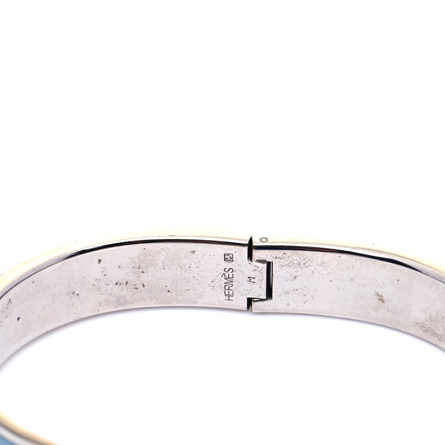 Enamel Narrow Clic Clac H Bracelet GM Blue