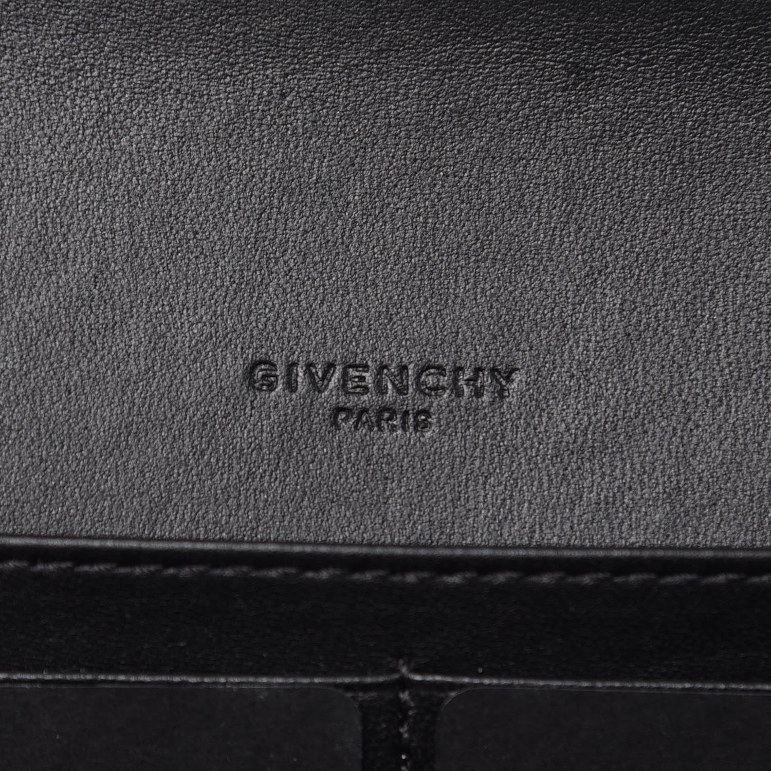 Givenchy Calfskin Star Pandora Continental Wallet Black Silver 6 of 7