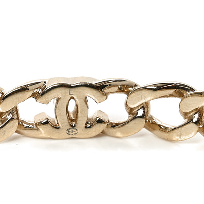 Chanel Enamel CC Chain Link Cuff Bracelet Gold Multicolor 4 of 4