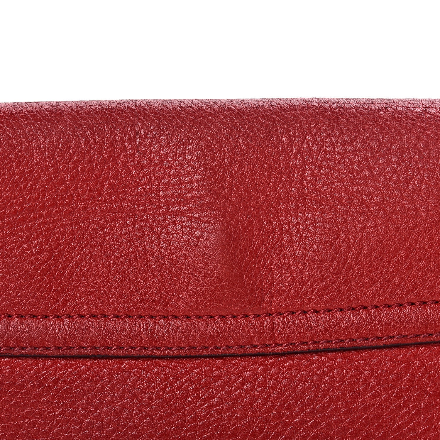 Gucci Pebbled Calfskin Medium Soho Flap Crossbody Tabasco Red 18 of 24