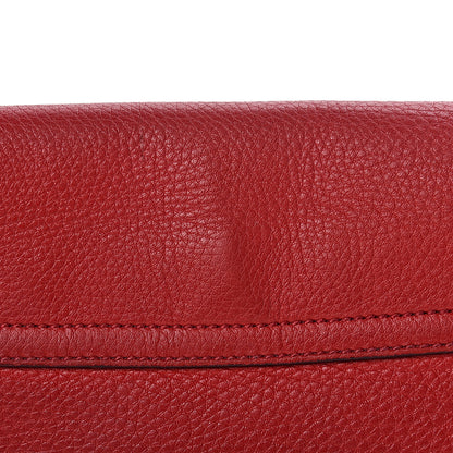 Gucci Pebbled Calfskin Medium Soho Flap Crossbody Tabasco Red 18 of 24