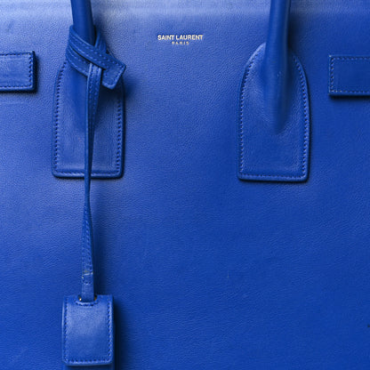 Saint Laurent Calfskin Small Sac De Jour Royal Blue 8 of 11