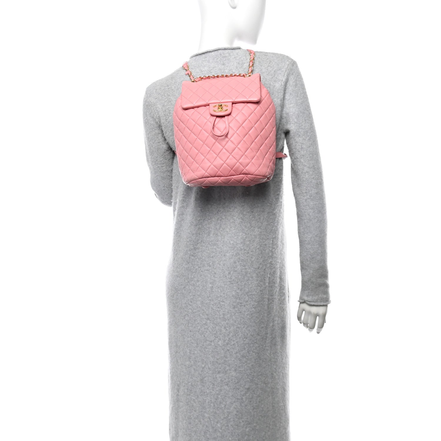 Chanel Lambskin Quilted Small Urban Spirit Backpack Pink 2 of 11