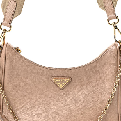 Prada Saffiano Lux Re-Edition 2005 Shoulder Bag Cammeo 8 of 10