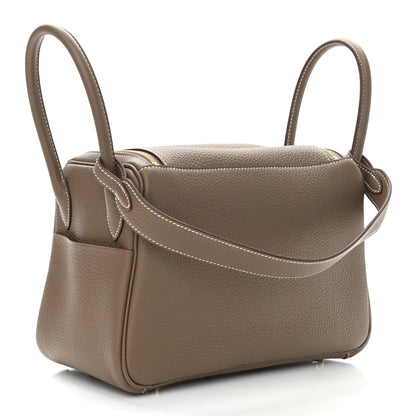 Hermes Taurillon Clemence Lindy 26 Etoupe 3 of 11