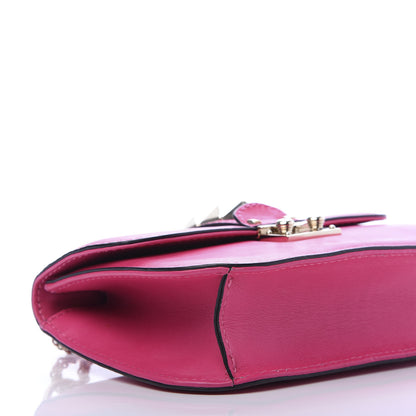 Valentino Garavani Vitello Small Glam Lock Rockstud Flap Pop Fuxia 7 of 10