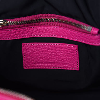 Alexander Wang Pebbled Lambskin Mini Rockie Fuchsia Rhodium Hardware 6 of 7