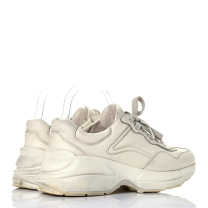 Gucci Soft Calfskin Rhyton Womens Sneakers 37.5 Ivory 4 of 8