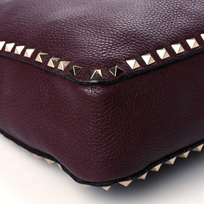 Valentino Garavani Pebbled Calfskin Large Rockstud Flip-Lock Messenger Bag Vinaccia 8 of 10