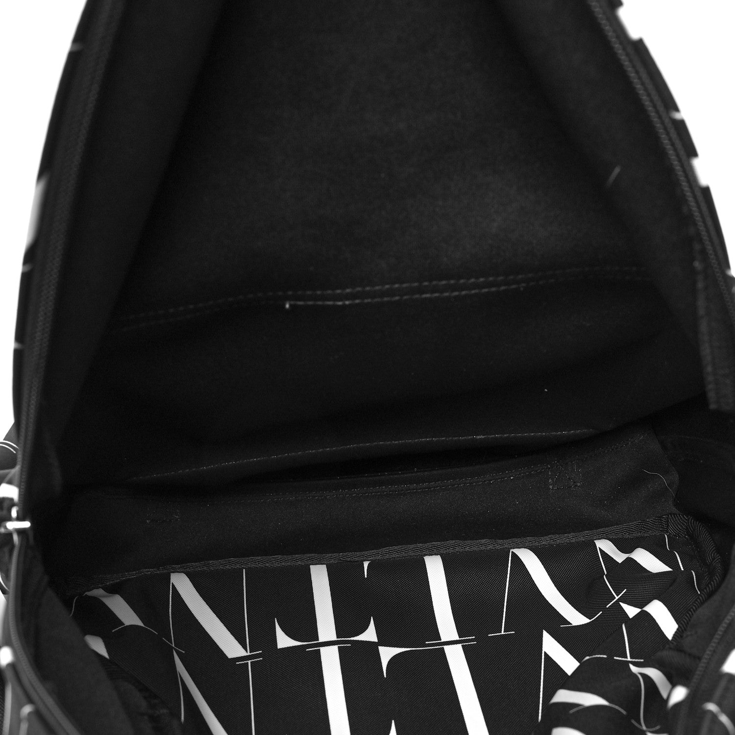 Valentino Garavani Nylon VLTN Times Backpack Black White 5 of 12