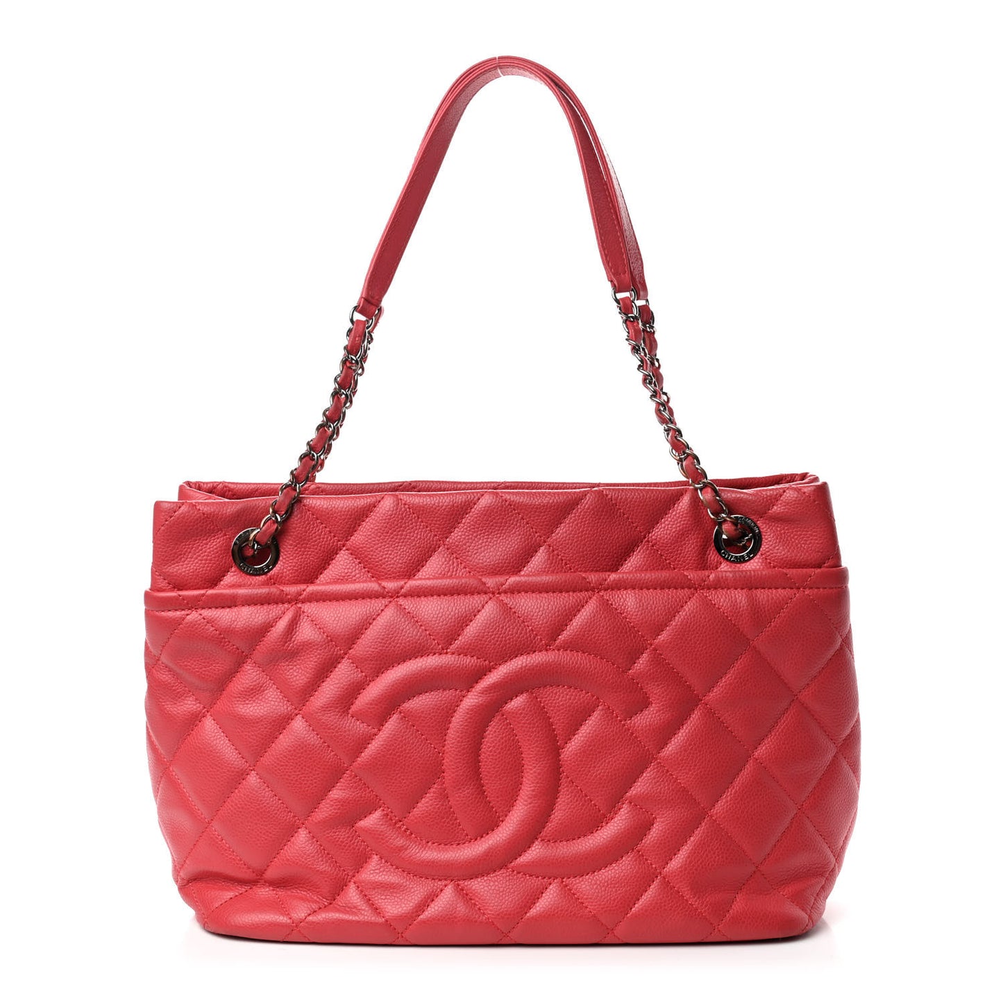 Caviar Quilted Timeless CC Soft Tote Pink