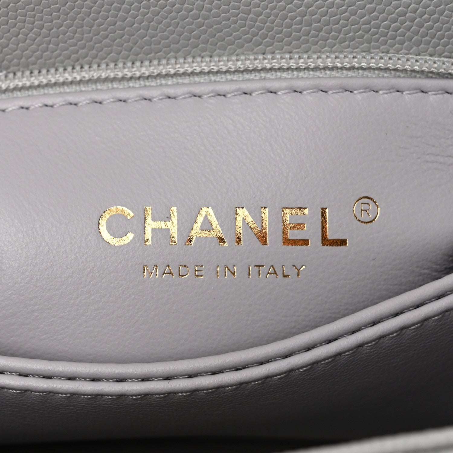 Chanel Caviar Quilted Mini Coco Handle Flap Grey 6 of 10