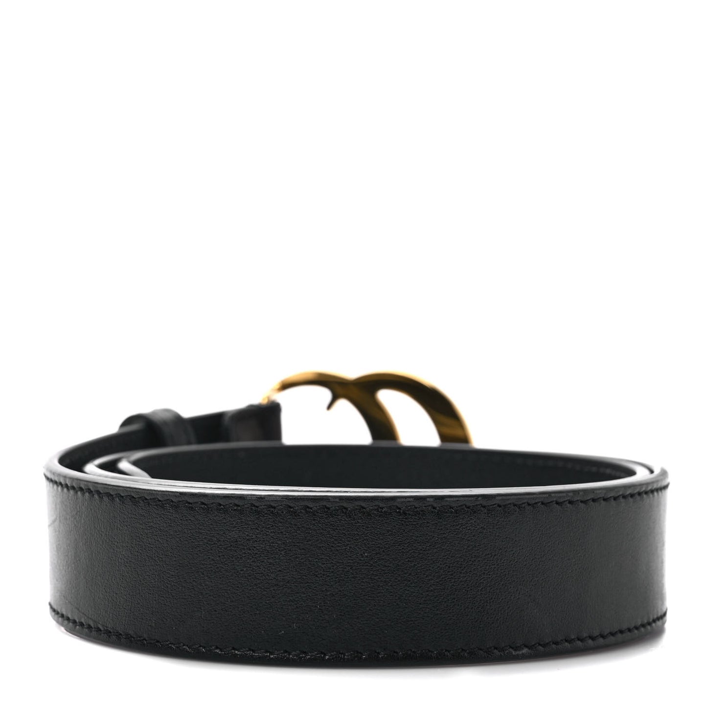 Plutone Calfskin Double G 30mm Belt 75 30 Black