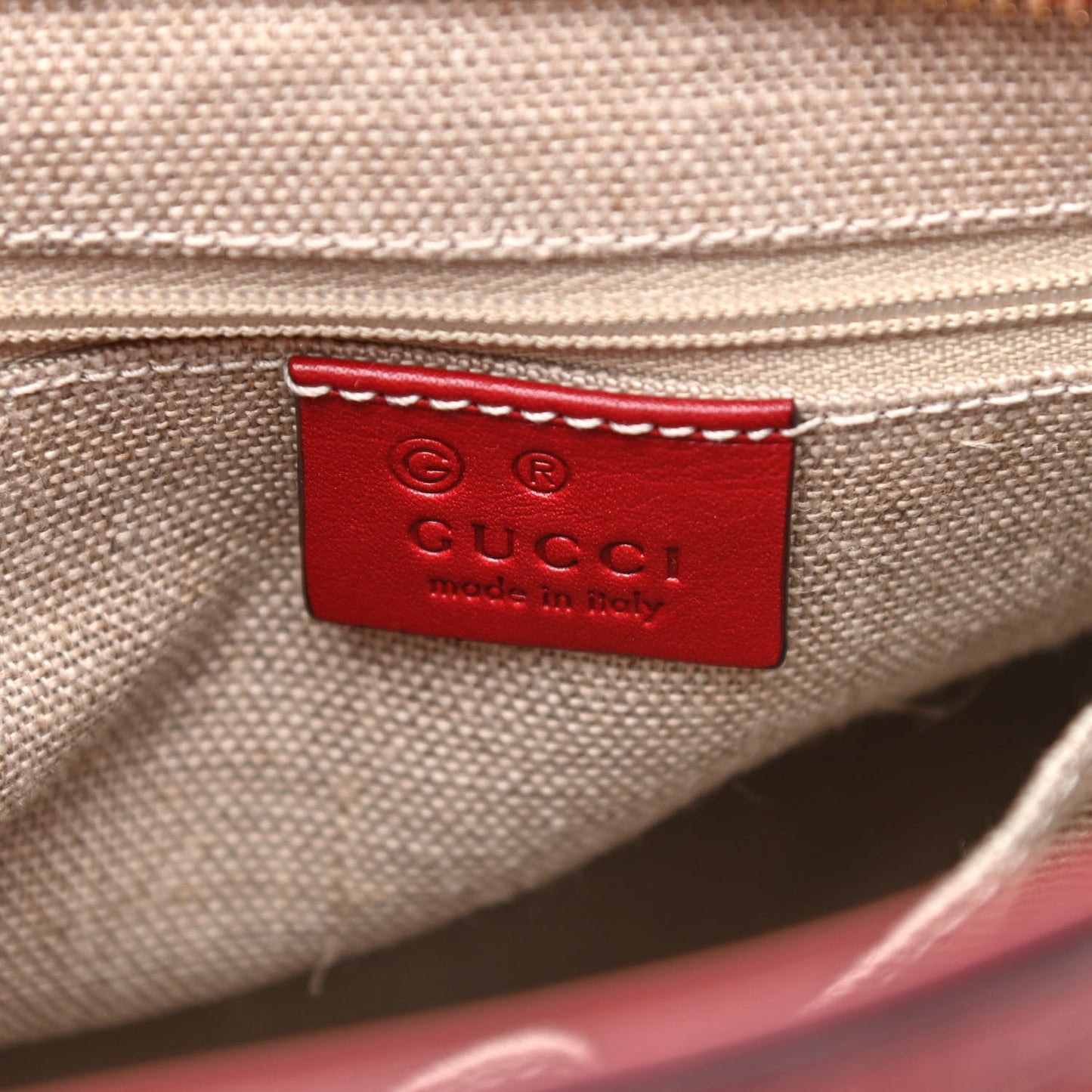 Microguccissima Small Bree Tote Red