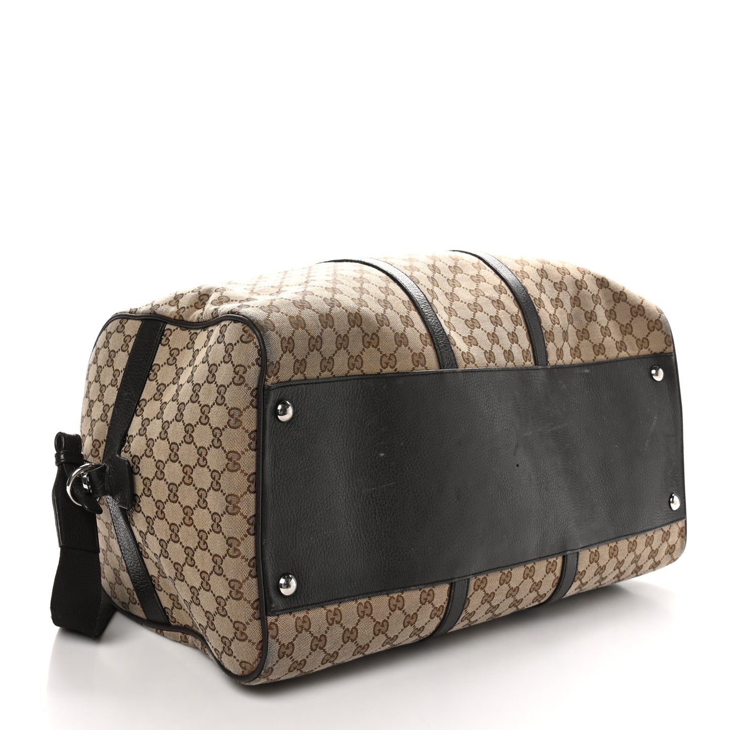 Monogram Dollar Calfskin Large Boston Duffle Bag Beige Ebony Testa di Moro Marrone Scuro