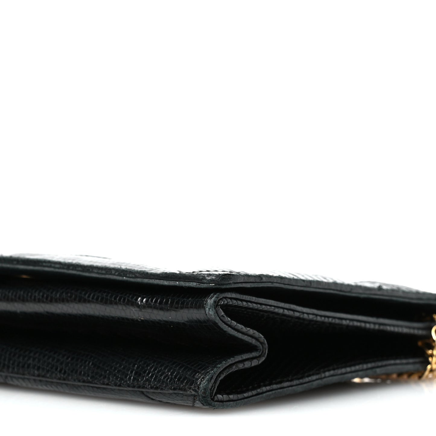 Lizard CC Mini Flap Bag Black