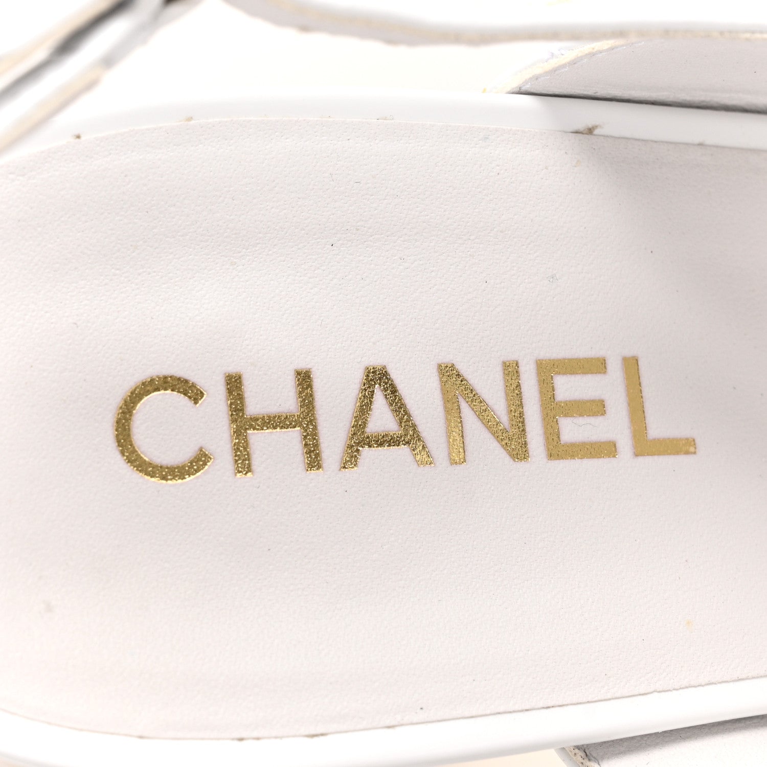 Chanel Patent Quilted CC Turnlock Sandals 40.5 White 7 of 14