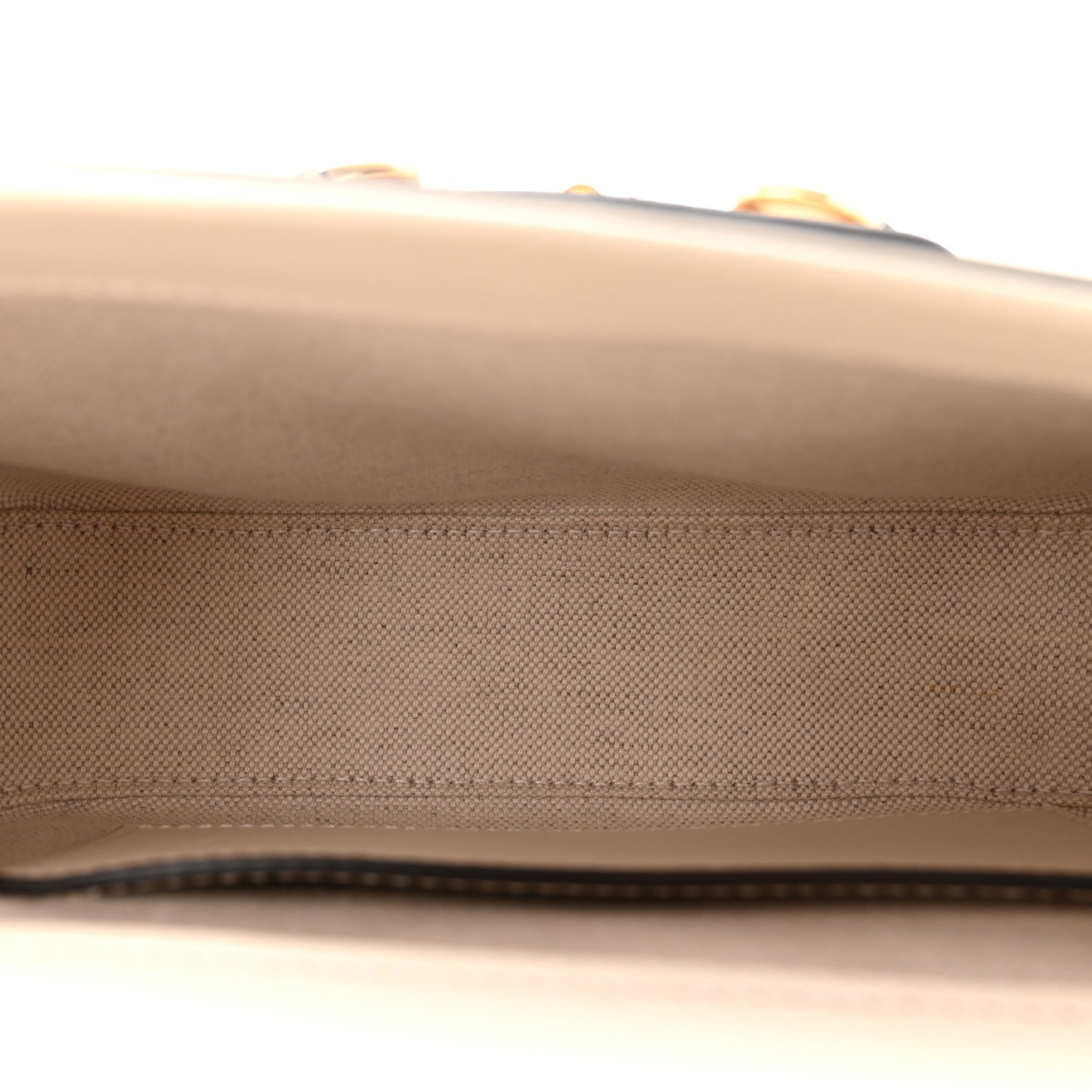 Azalea Calfskin Web Mini Horsebit 1955 Shoulder Bag Mystic White