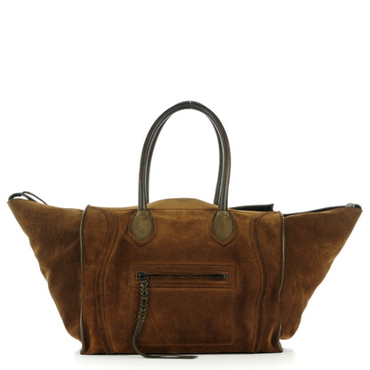 Celine Suede Large Phantom Luggage Olive 1 of 10