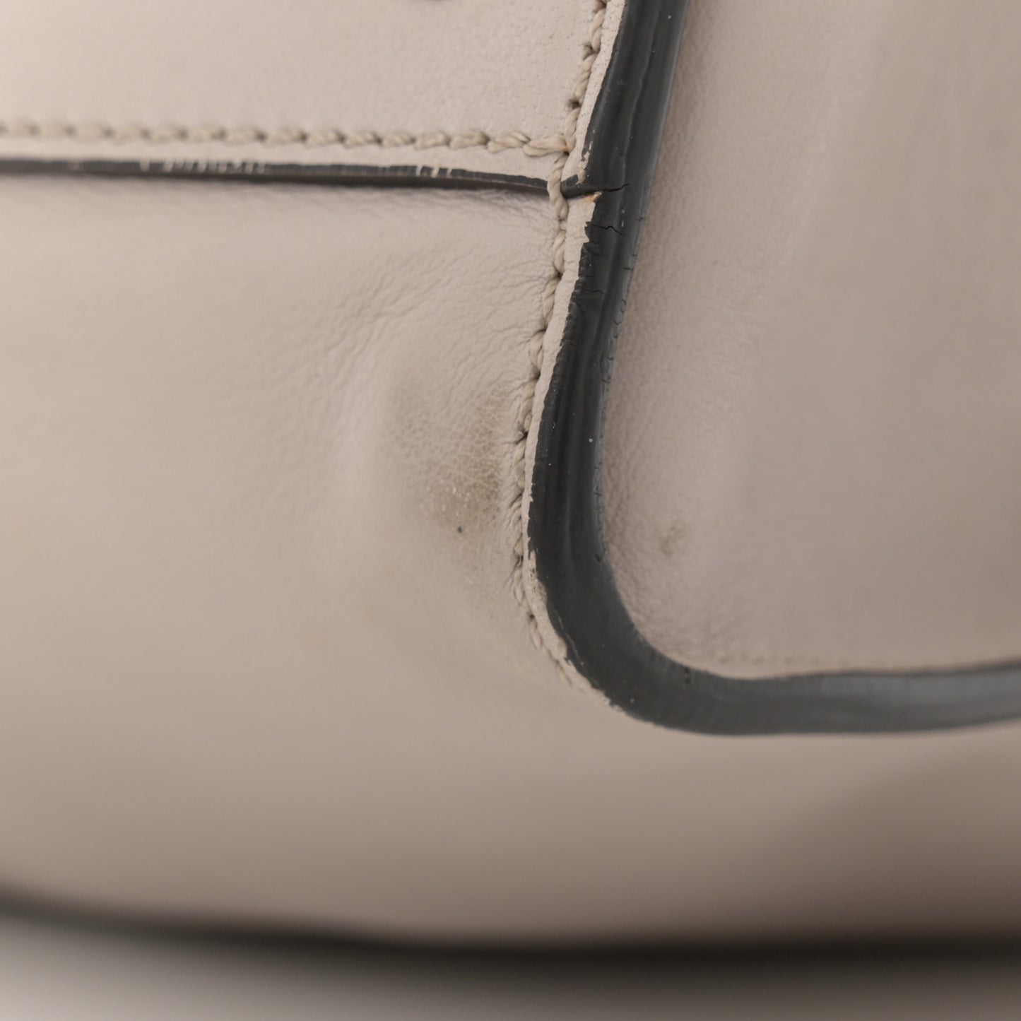 Vitello Seta Plexiglass Granite Large Peekaboo Iconic Satchel Polvere