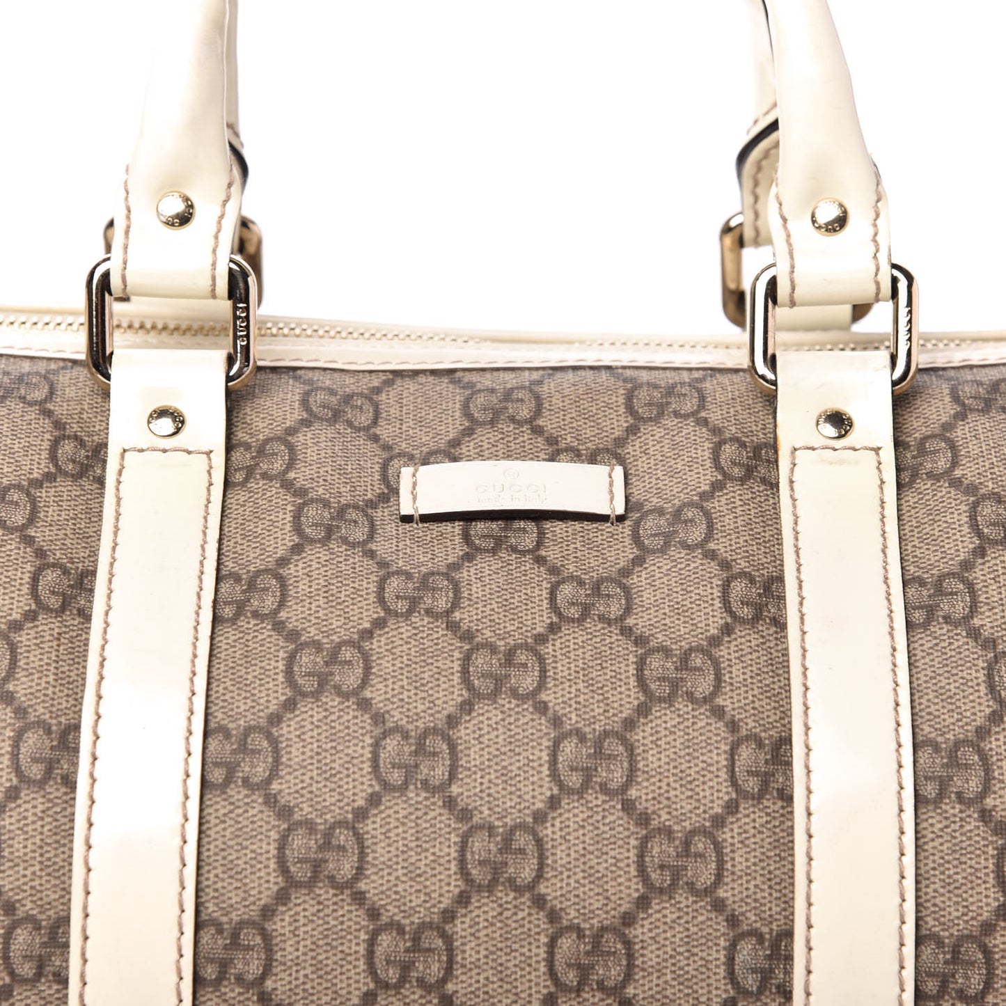 GG Plus Monogram Joy Medium Boston Off White