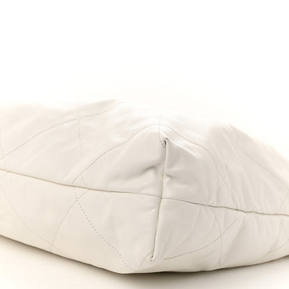 Chanel Shiny Calfskin Quilted Chanel 22 White 11 of 11