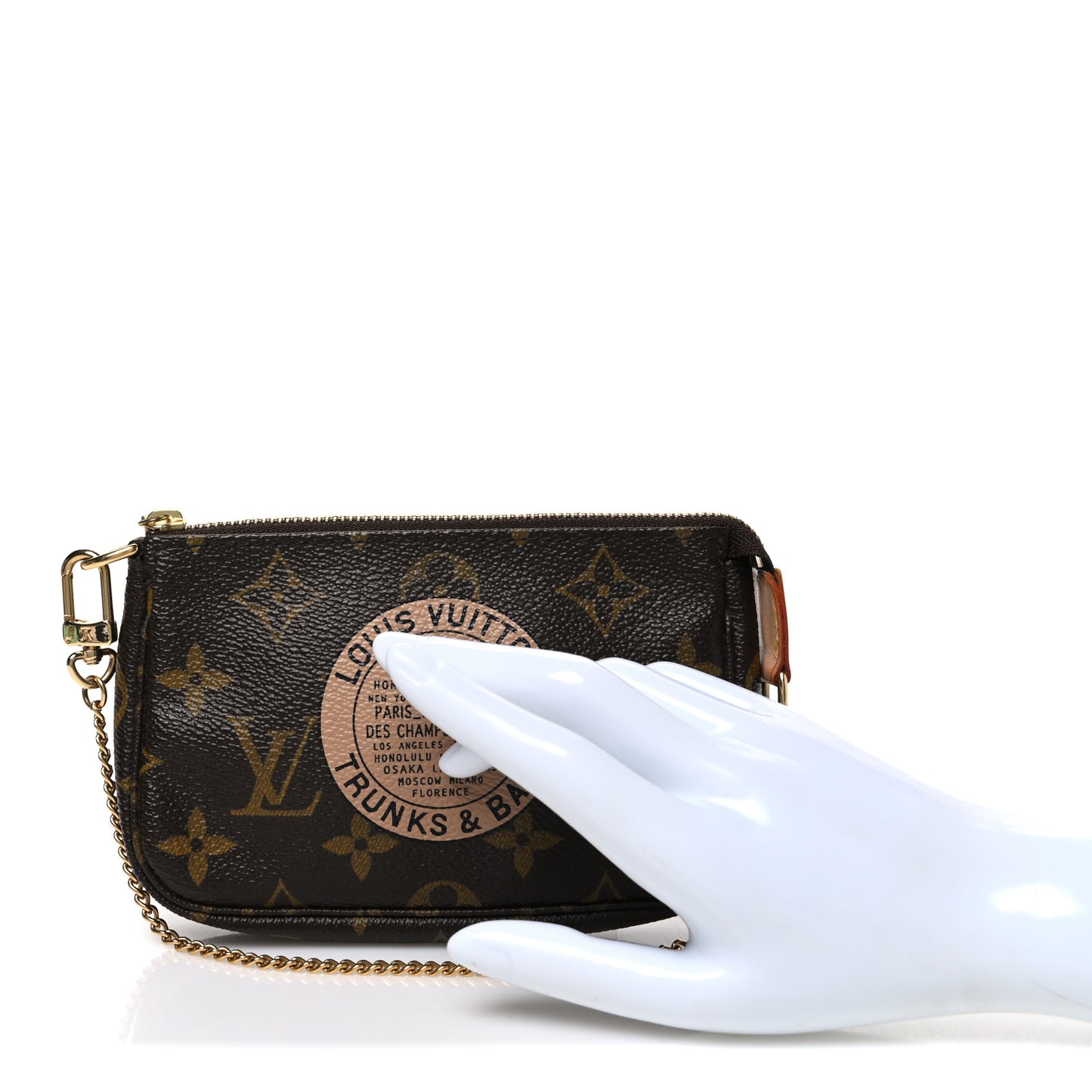 Monogram Complice Trunks and Bags Mini Pochette Accessories Beige