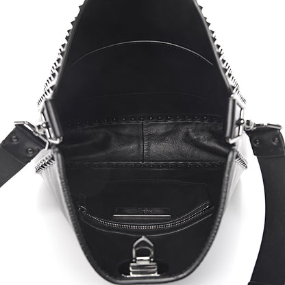 Valentino Garavani Calfskin Rockstud All Over Flip-Lock Messenger Bag Black 5 of 10