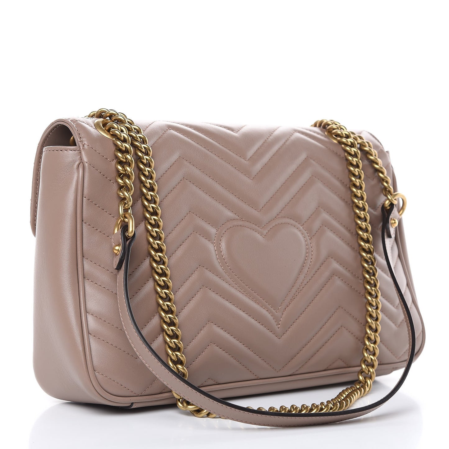 Calfskin Matelasse Medium GG Marmont Shoulder Bag Porcelain Rose