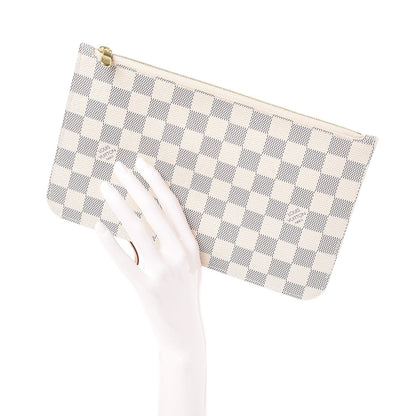 Louis Vuitton Damier Azur Neverfull MM GM Pochette 2 of 8