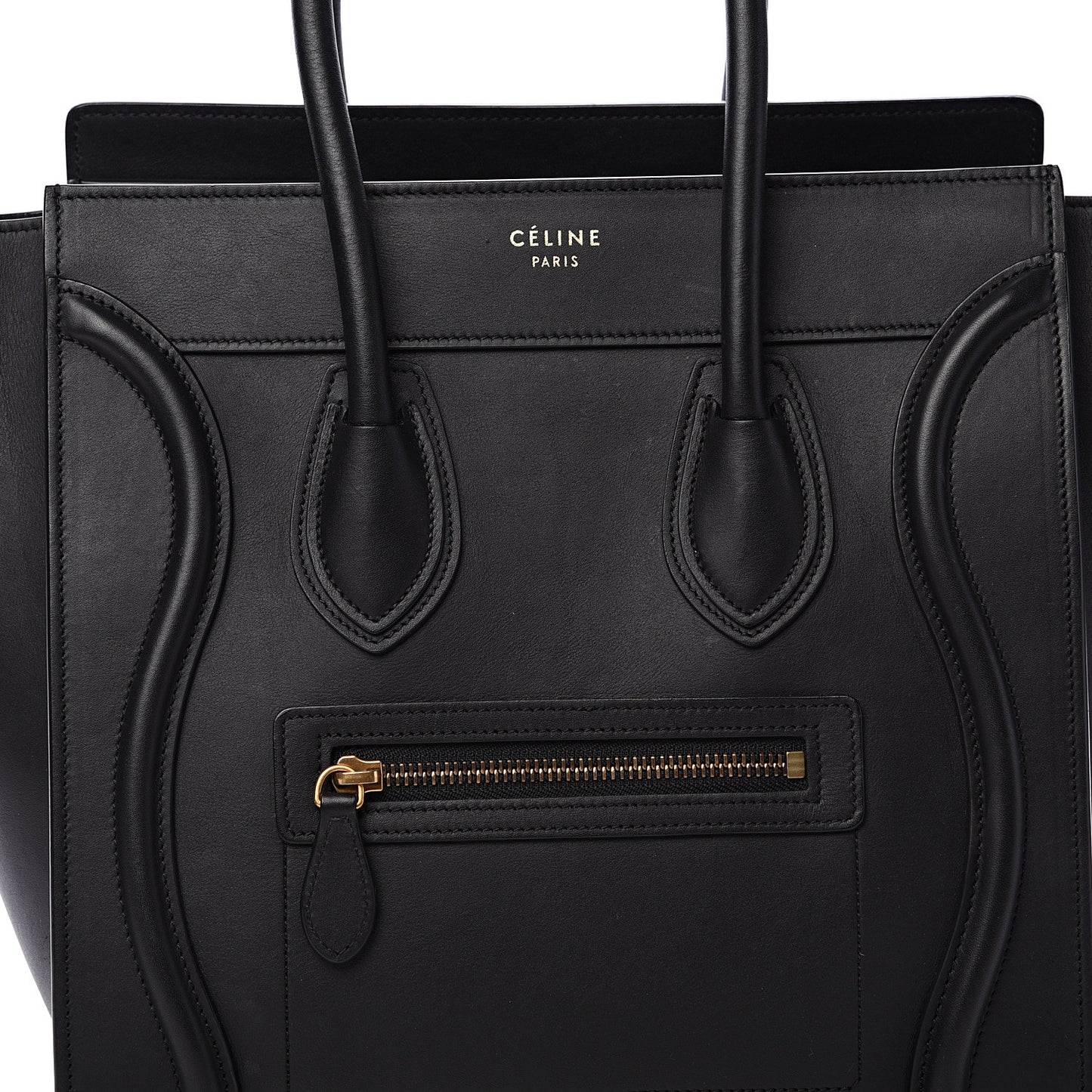 Smooth Calfskin Micro Luggage Black
