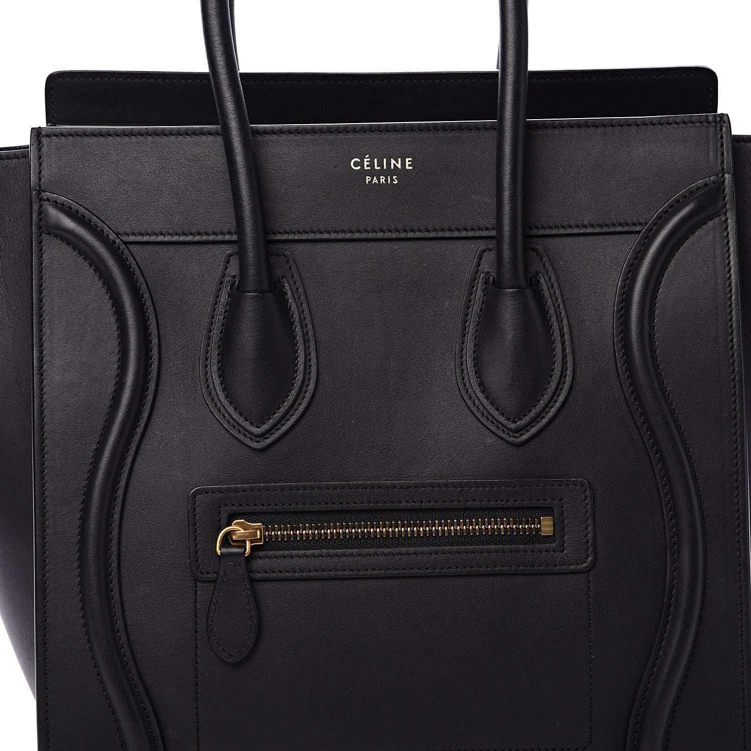 Celine Smooth Calfskin Micro Luggage Black 7 of 13