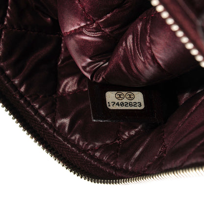 Chanel Lambskin Quilted Medium Cosmetic Case Burgundy 7 of 7
