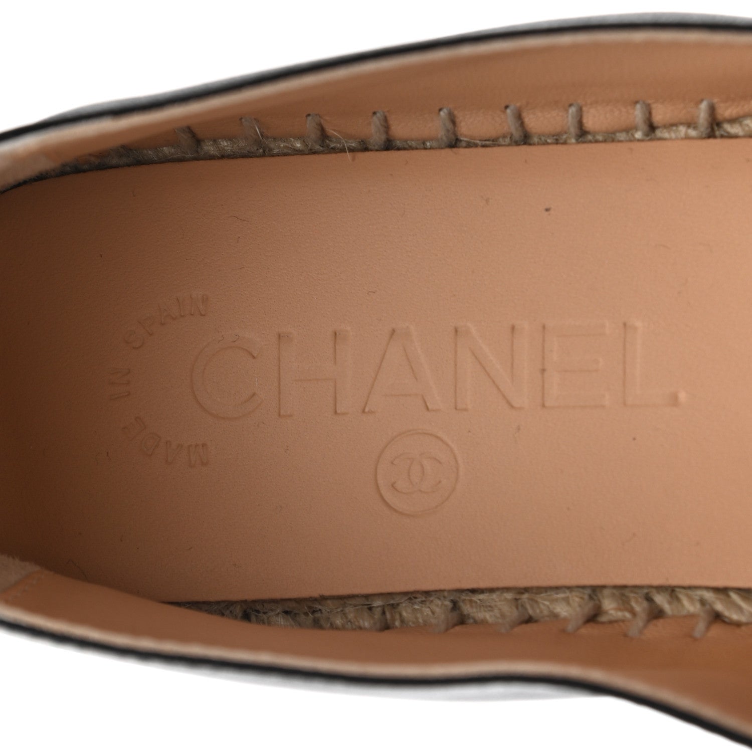 Chanel Lambskin CC Espadrilles 39 Black 8 of 11