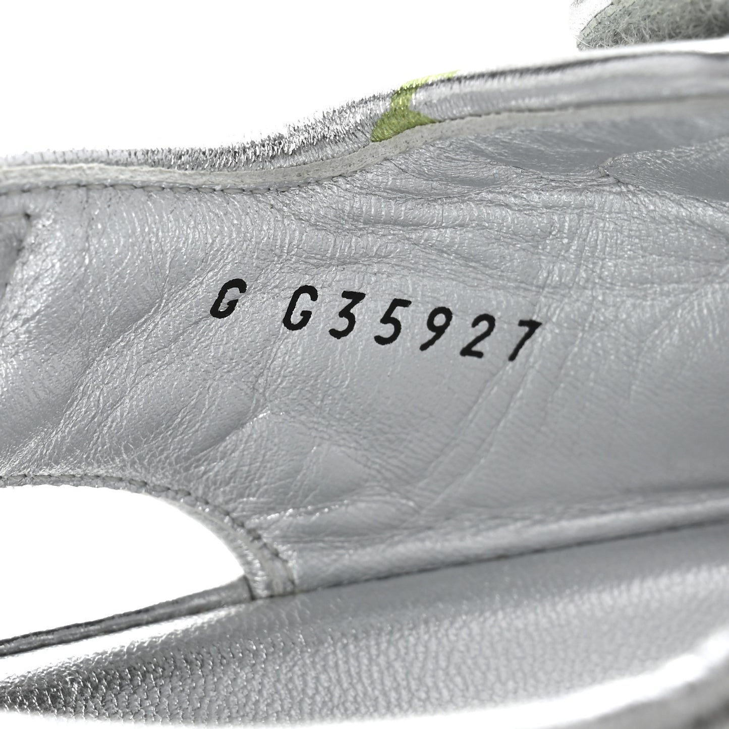 Laminated Lambskin Printed CC Dad Sandals 40 Silver Multicolor