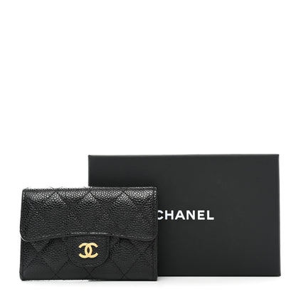 Chanel Caviar Quilted Flap Card Holder Black 9 of 9