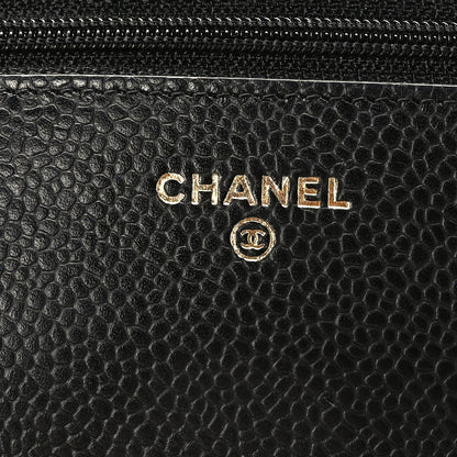 Chanel Caviar Quilted Wallet on Chain WOC Black 6 of 9