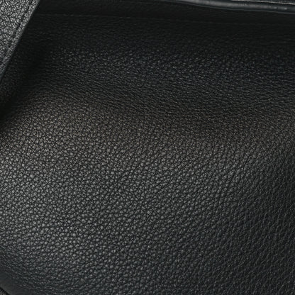 The Row Smooth Calfskin Small Slouchy Banana Bag Black 7 of 9