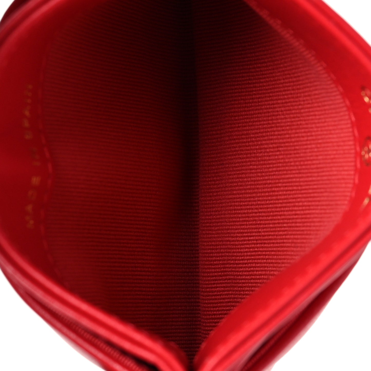 Lambskin Quilted Chanel 19 Card Holder Red