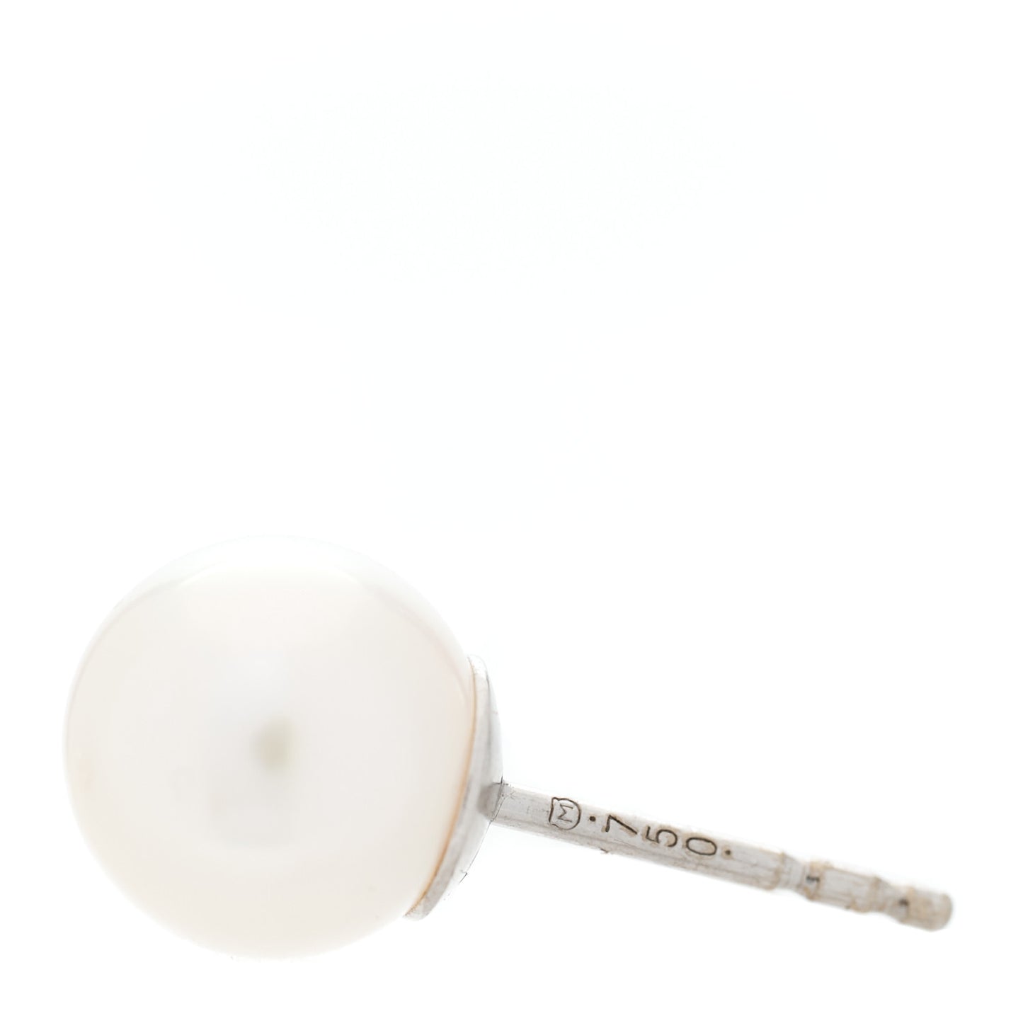 18K White Gold Akoya Pearl 7.5-8mm Stud Earrings