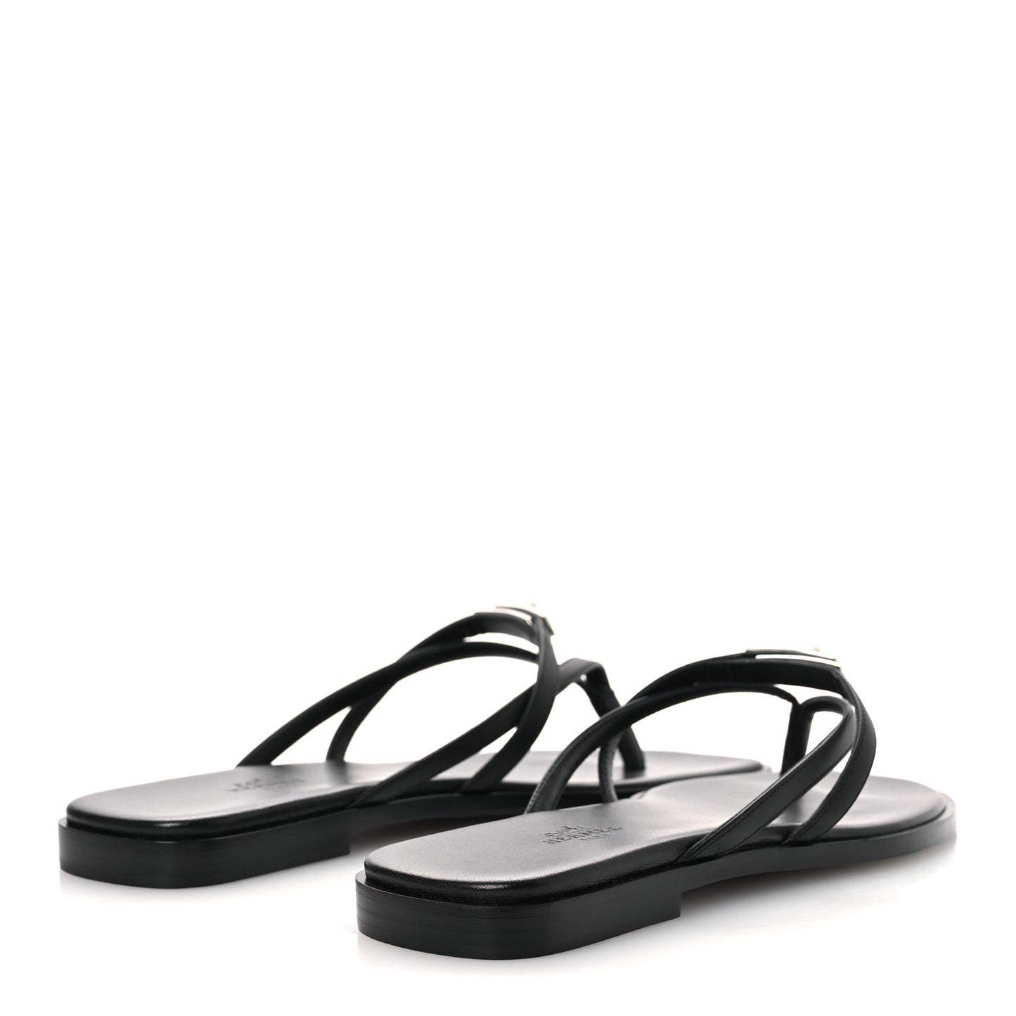 Calfskin Miss Sandals 37.5 Black