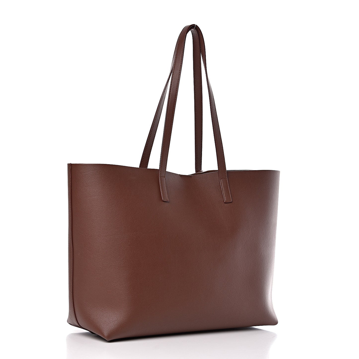 Calfskin Large Shopping Tote Old Brandy