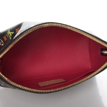 Louis Vuitton Monogram Multicolor Cosmetic Pouch Black Grenade 5 of 7