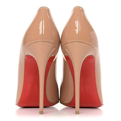 Christian Louboutin Patent Pigalle Follies 100 Pumps 38 Nude 6 of 10