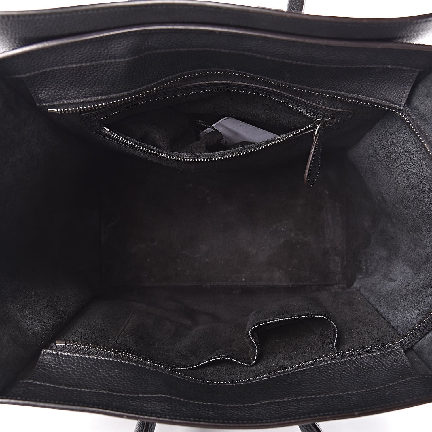 Celine Drummed Calfskin Mini Luggage Black 7 of 20
