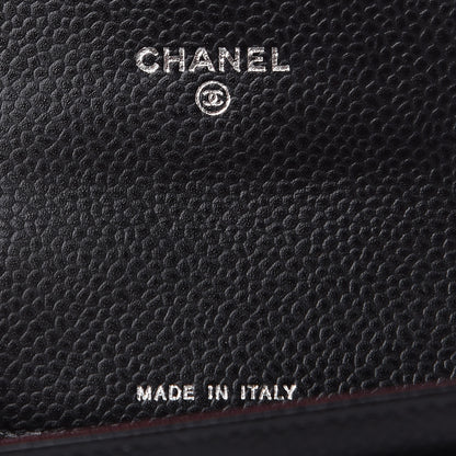 Chanel Caviar Quilted Flap Card Holder Black 6 of 7
