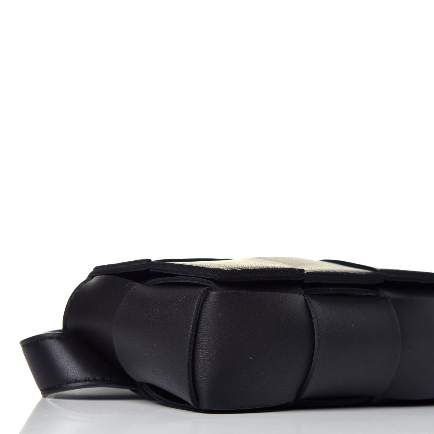 Nappa Maxi Intreccio The Belt Cassette Bag Black