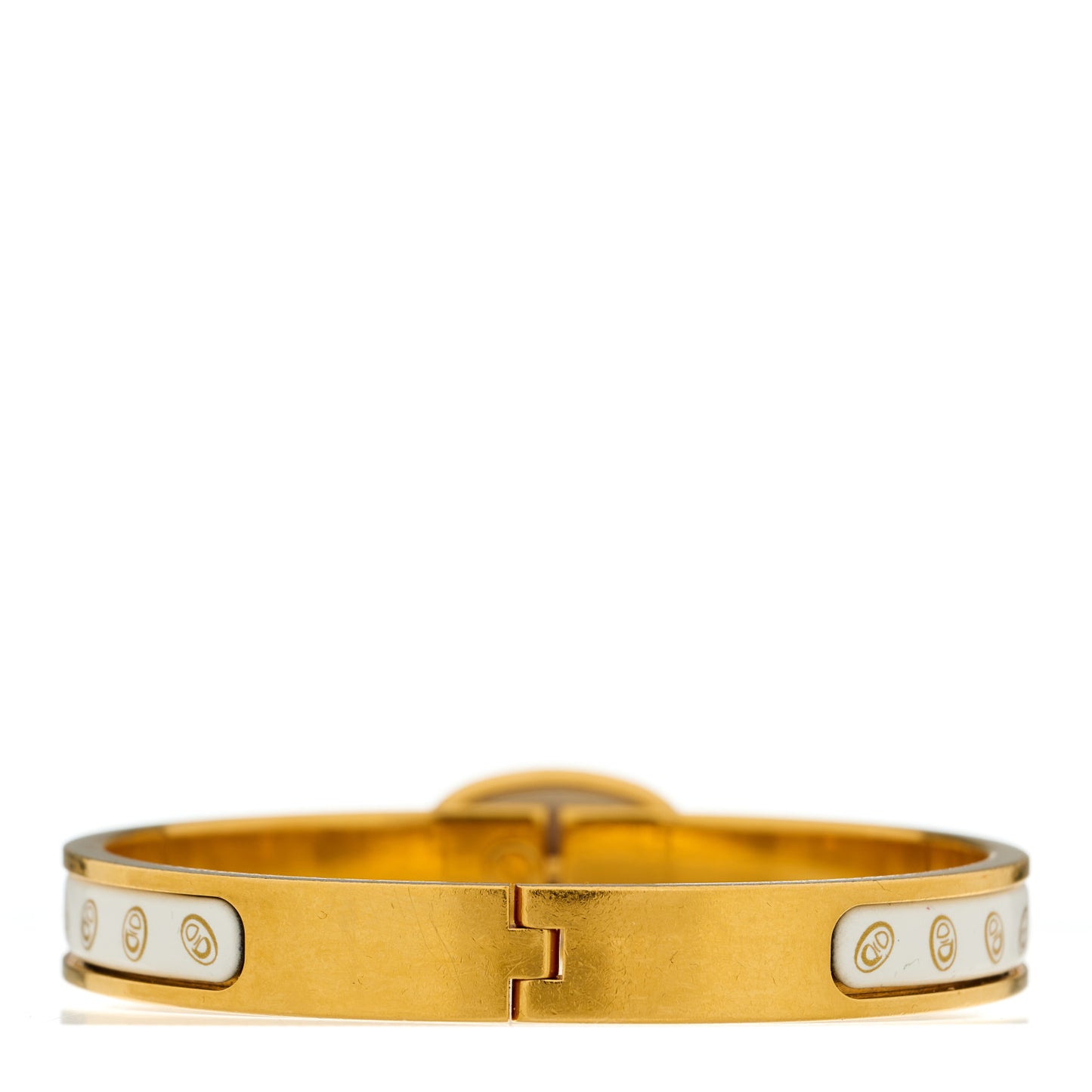 Enamel Mini Farandole Clic Chaine D'Ancre Bracelet Or White
