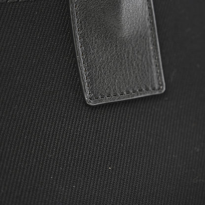 Saint Laurent Linen Calfskin Rive Gauche Tote Black 13 of 13